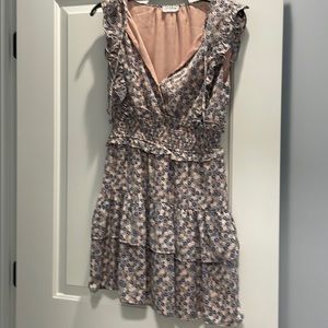 Pink, blue, and white floral dress. Size small.